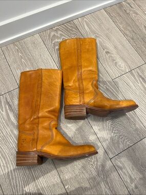Frye Vintage Tan Leather Boots